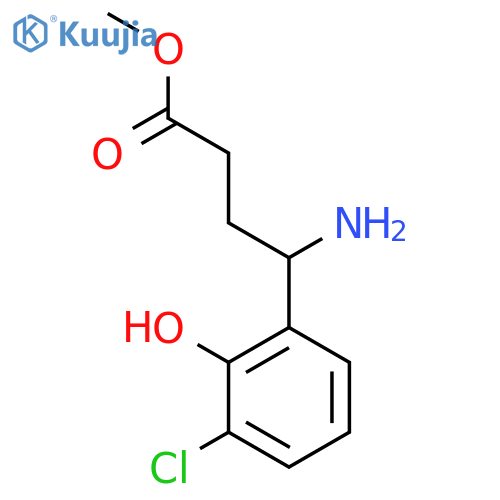 Methyl 4-amino-4-(3-chloro-2-hydroxyphenyl)butanoate structure