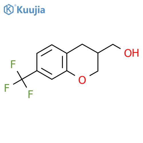 (7-(Trifluoromethyl)chroman-3-YL)methanol structure