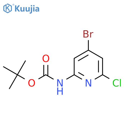 Tert-Butyl (4-bromo-6-chloropyridin-2-yl)carbamate structure