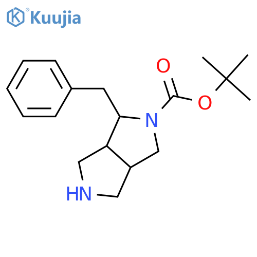 Pyrrolo[3,4-c]pyrrole-2(1H)-carboxylic acid, hexahydro-1-(phenylmethyl)-, 1,1-dimethylethyl ester structure