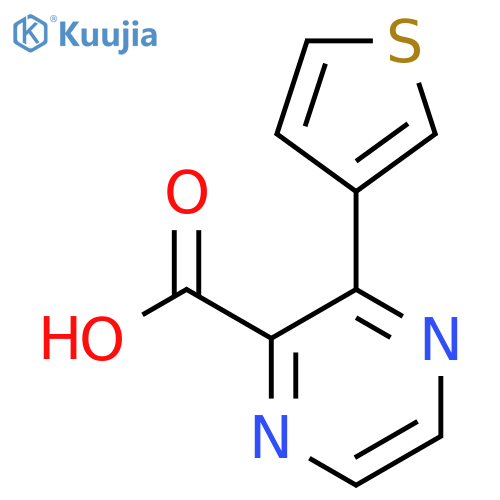 3-(Thiophen-3-yl)pyrazine-2-carboxylic acid structure