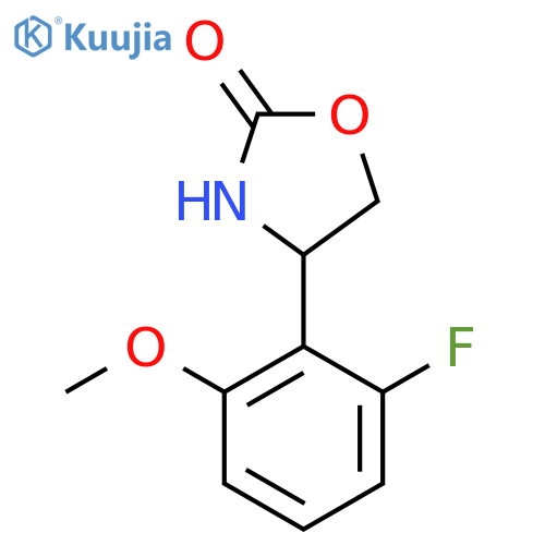 4-(2-Fluoro-6-methoxyphenyl)-1,3-oxazolidin-2-one structure