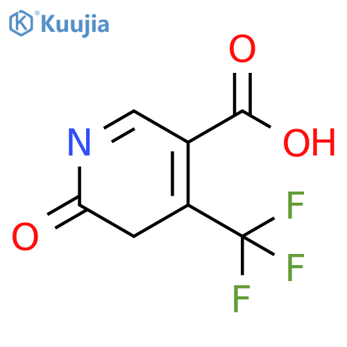 6-Oxo-4-(trifluoromethyl)-1,6-dihydropyridine-3-carboxylic acid structure