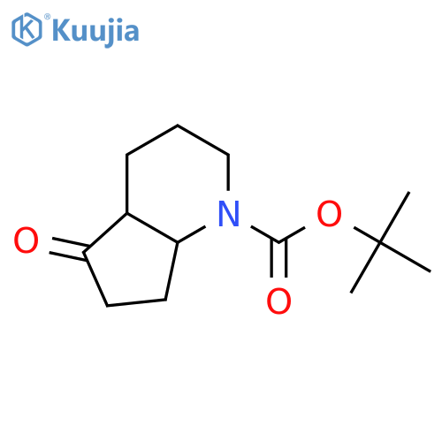 tert-butyl 5-oxo-octahydro-1H-cyclopenta[b]pyridine-1-carboxylate structure