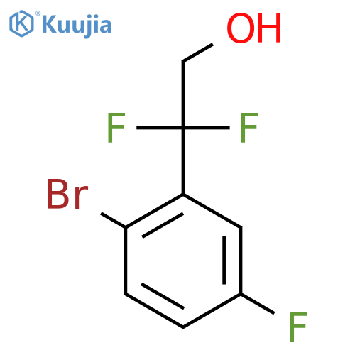 2-(2-Bromo-5-fluorophenyl)-2,2-difluoroethan-1-ol structure