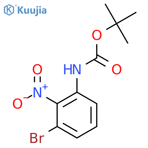 tert-Butyl (3-bromo-2-nitrophenyl)carbamate structure