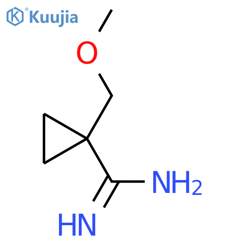 1-(Methoxymethyl)cyclopropane-1-carboximidamide structure