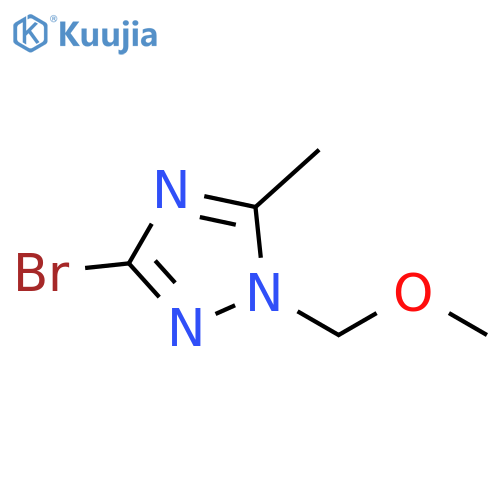 1H-1,2,4-Triazole, 3-bromo-1-(methoxymethyl)-5-methyl- structure