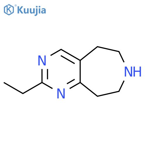2-ethyl-5H,6H,7H,8H,9H-pyrimido[4,5-d]azepin structure