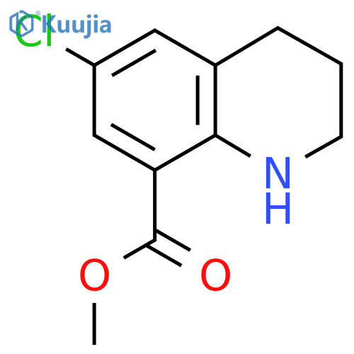 Methyl 6-chloro-1,2,3,4-tetrahydroquinoline-8-carboxylate structure