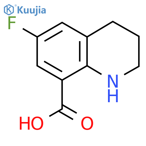 6-Fluoro-1,2,3,4-tetrahydroquinoline-8-carboxylic acid structure
