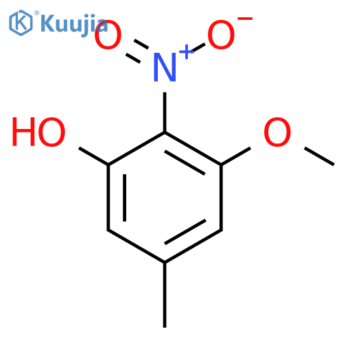 3-Methoxy-5-methyl-2-nitrophenol structure
