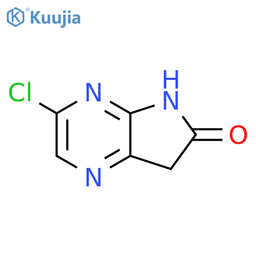 3-Chloro-5,7-dihydro-6H-pyrrolo[2,3-b]pyrazin-6-one structure