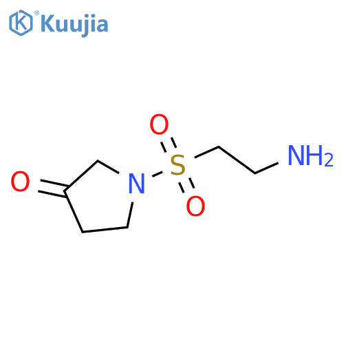 1-(2-Aminoethanesulfonyl)pyrrolidin-3-one structure