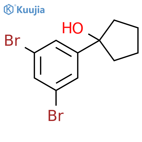 Cyclopentanol, 1-(3,5-dibromophenyl)- structure