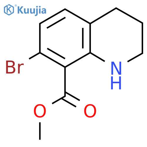 Methyl 7-bromo-1,2,3,4-tetrahydroquinoline-8-carboxylate structure