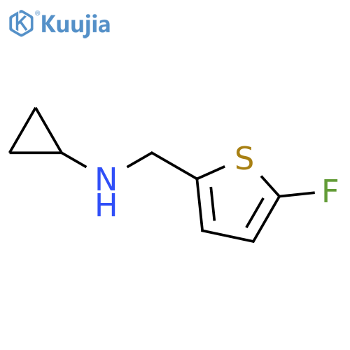 N-[(5-Fluorothiophen-2-yl)methyl]cyclopropylamine structure