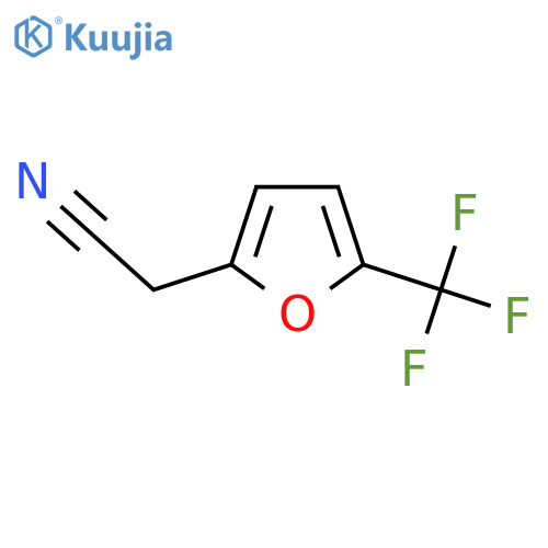 [5-(Trifluoromethyl)-2-furyl]acetonitrile structure