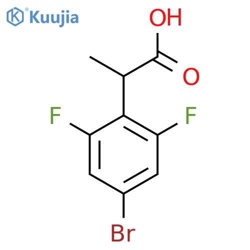 2-(4-Bromo-2,6-difluorophenyl)propanoic acid structure
