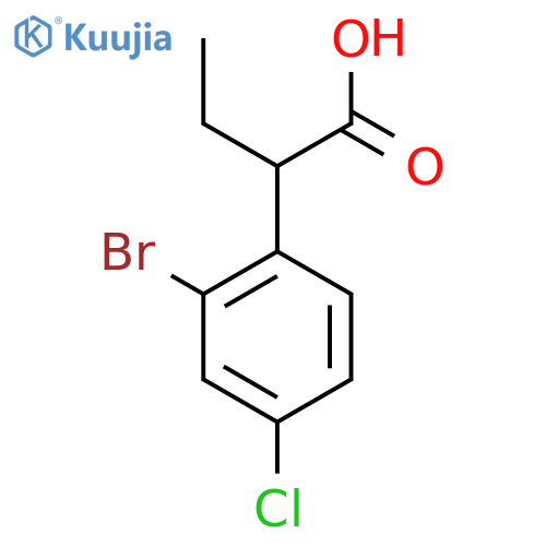 2-(2-Bromo-4-chlorophenyl)butanoic acid structure
