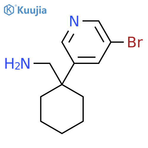 [1-(5-Bromopyridin-3-yl)cyclohexyl]methanamine structure