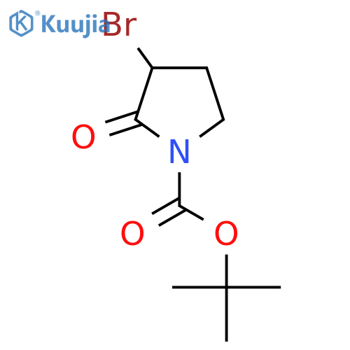 Tert-butyl 3-bromo-2-oxopyrrolidine-1-carboxylate structure