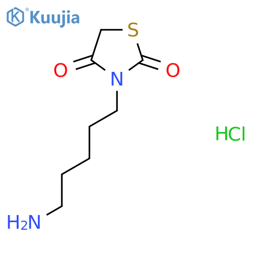 3-(5-Aminopentyl)thiazolidine-2,4-dione hydrochloride structure