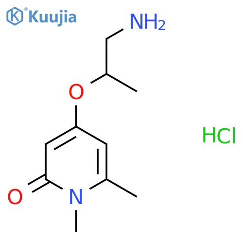 4-((1-Aminopropan-2-yl)oxy)-1,6-dimethylpyridin-2(1H)-one hydrochloride structure