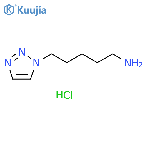 1H-1,2,3-Triazole-1-pentanamine, hydrochloride (1:1) structure