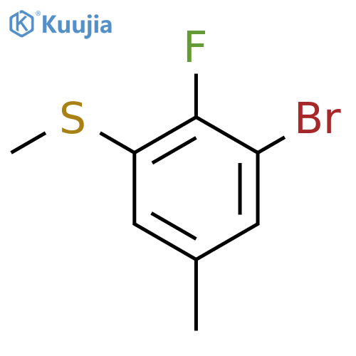 (3-Bromo-2-fluoro-5-methylphenyl)(methyl)sulfane structure