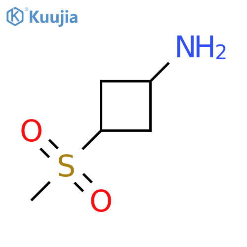 3-methylsulfonylcyclobutanamine structure