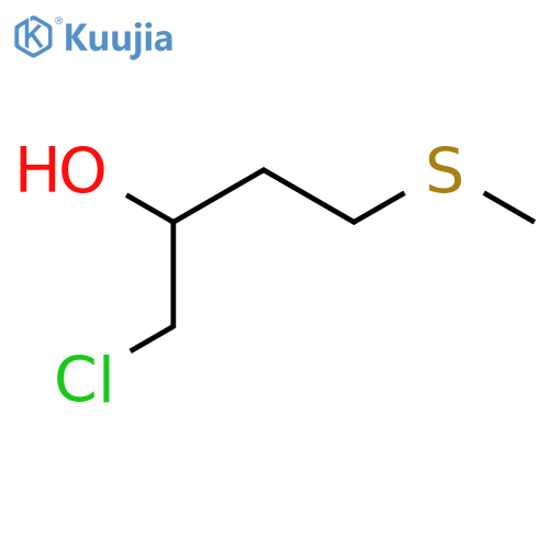 1-Chloro-4-(methylsulfanyl)butan-2-ol structure