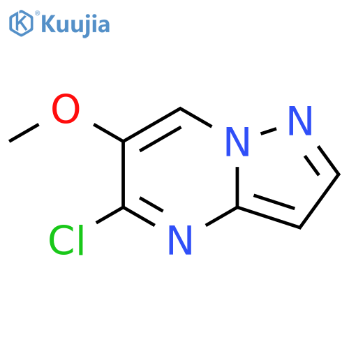 Pyrazolo[1,5-a]pyrimidine, 5-chloro-6-methoxy- structure