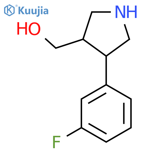 [4-(3-Fluorophenyl)pyrrolidin-3-yl]methanol structure
