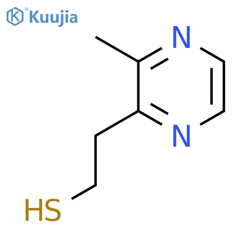 2-(3-Methylpyrazin-2-yl)ethane-1-thiol structure