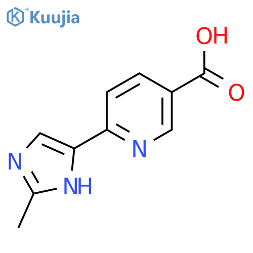 6-(2-Methyl-1H-imidazol-4-YL)pyridine-3-carboxylic acid structure
