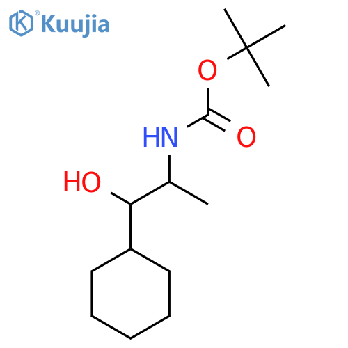 Tert-butyl N-(1-cyclohexyl-1-hydroxypropan-2-YL)carbamate structure