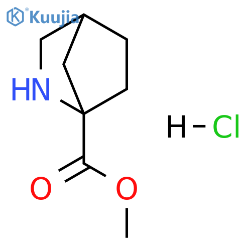 2-Azabicyclo[2.2.1]heptane-1-carboxylic acid, methyl ester, hydrochloride (1:1) structure