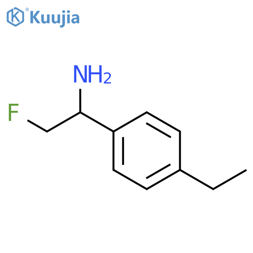 1-(4-ETHYLPHENYL)-2-FLUOROETHAN-1-AMINE structure