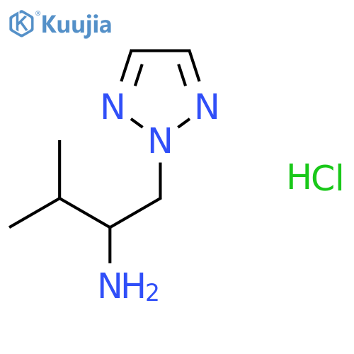 3-methyl-1-(2H-1,2,3-triazol-2-yl)butan-2-amine hydrochloride structure