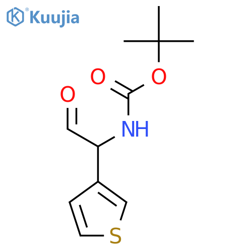 tert-butyl N-[2-oxo-1-(thiophen-3-yl)ethyl]carbamate structure