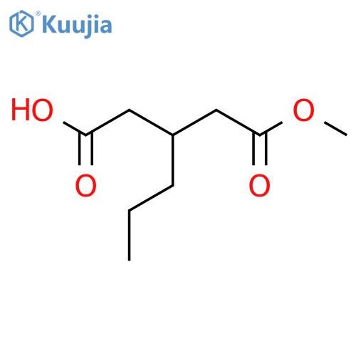3-Propylglutaric acid, monomethyl ester structure