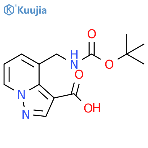 Pyrazolo[1,5-a]pyridine-3-carboxylic acid, 4-[[[(1,1-dimethylethoxy)carbonyl]amino]methyl]- structure