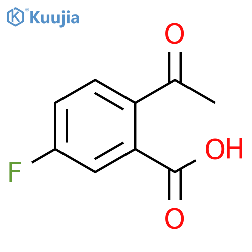 Benzoic acid, 2-acetyl-5-fluoro- structure