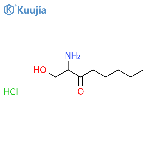 2-amino-1-hydroxy-3-octanone,monohydrochloride structure
