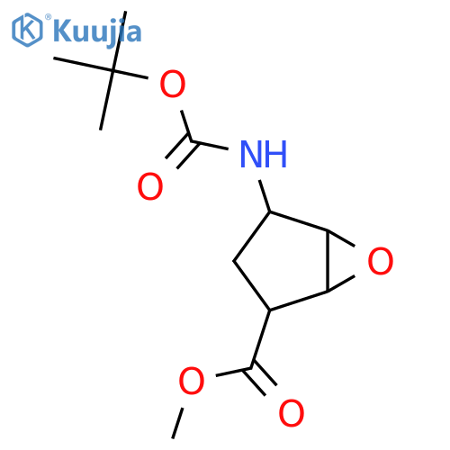 Methyl 4-{[(tert-butoxy)carbonyl]amino}-6-oxabicyclo[3.1.0]hexane-2-carboxylate structure