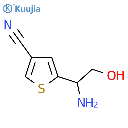 5-(1-Amino-2-hydroxyethyl)thiophene-3-carbonitrile structure