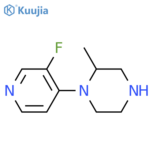 1-(3-Fluoropyridin-4-yl)-2-methylpiperazine structure