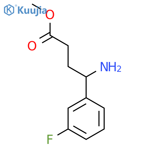 Methyl 4-amino-4-(3-fluorophenyl)butanoate structure