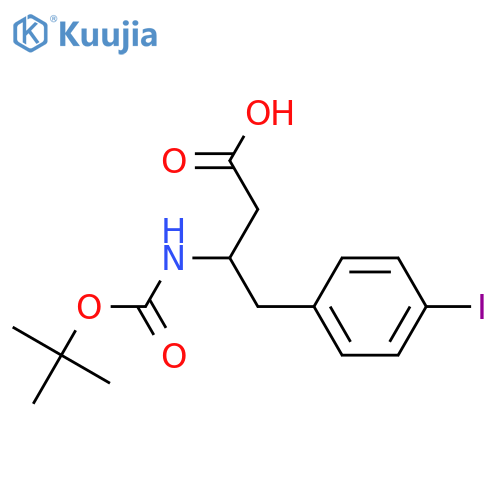 3-(Boc-amino)-4-(4-iodophenyl)butyricAcid structure